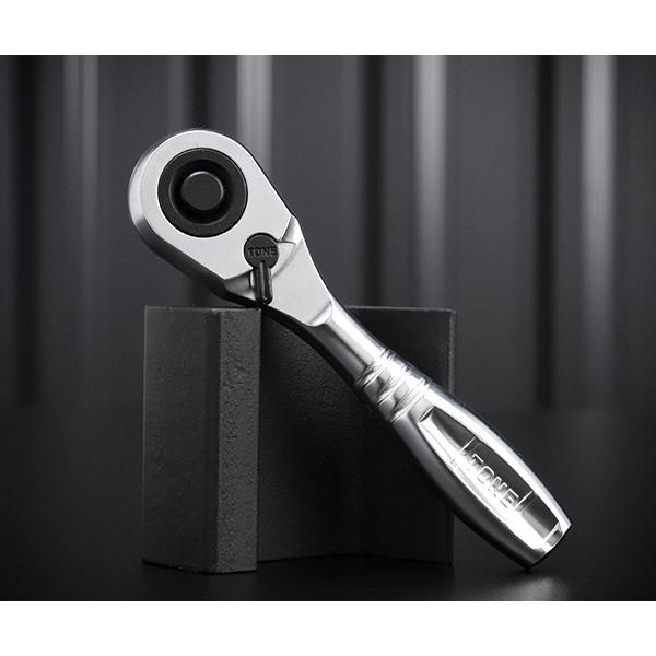 TONE ショートラチェットハンドル 歯数72枚 差込角9.5mm 全長110mm (RH3HS)(...