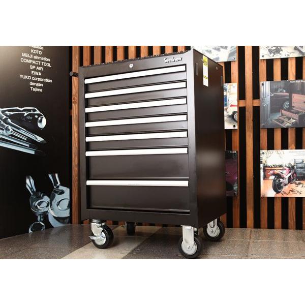 [メーカー直送業者便]SEEDNEW シーズニュー 7段 ツールキャビネット （ブラック） S-R9...