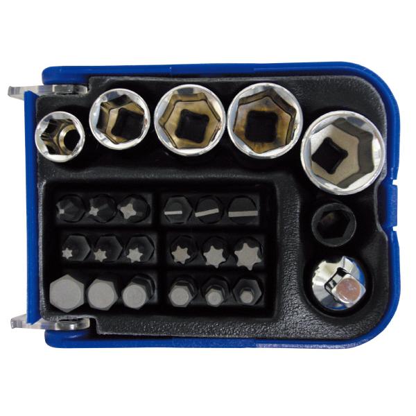 シグネット 1/4ヘックスビット&amp;1/4DRソケットセット (25PC) (28275)(47128...