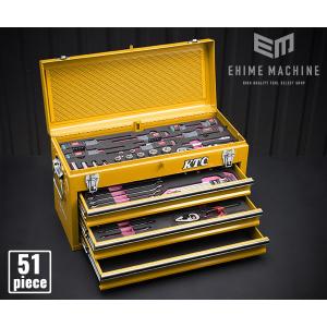 【KTC】 9.5sq. 51点工具セット SK35121XY（特典付）イエロー 新設計トレイ採用ツールセット SKX0213Y2 採用モデル SK SALE 2021 SKセール
