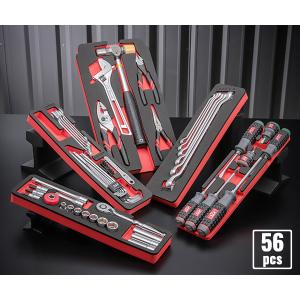 在庫有 KTC 工具セット 9.5sq. 56点ツールセット （特典付） SK35619WT ケース無し