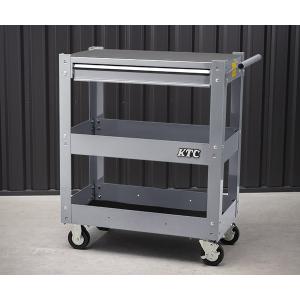 工具収納ワゴン 組立式 770×370×835mm [天板スライド開閉] 引き出し