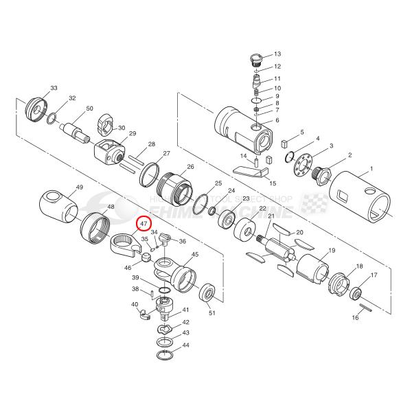 [部品・代引き不可] SP AIR SP-7722A用パーツ ラチェットヨーク SP-7722A-N...