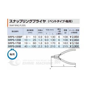 TONE スナップリングプライヤ(ベントタイプ...の詳細画像5