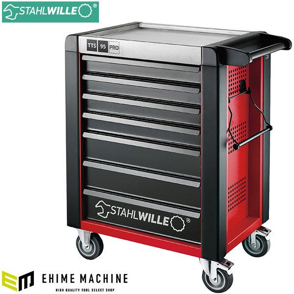 [メーカー直送業者便] 日本正規品 スタビレー 7段 ツールトロリー 耐荷重750kg レッド (9...