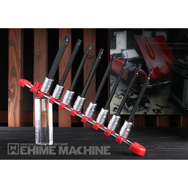 KTC 9.5sq.ロングT型いじり止めトルクスビットソケットセット[8コ組] TBT3L08TH