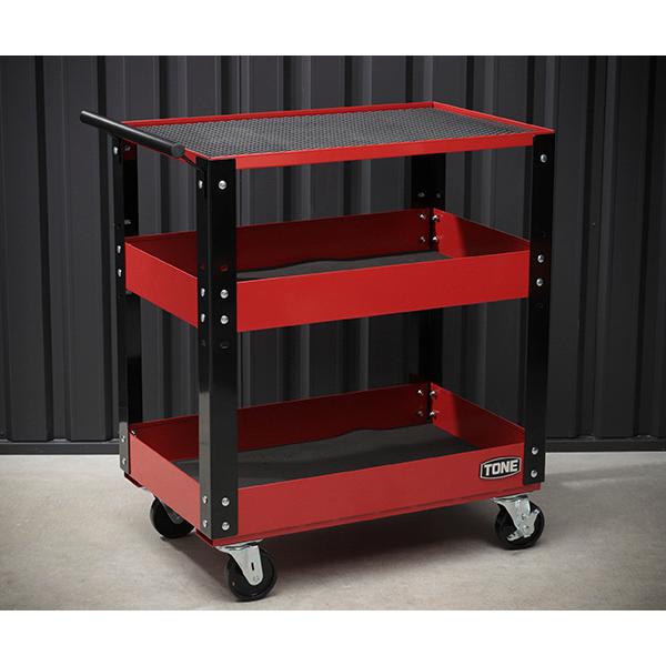 TONE 整備用工具セット ツールキャビン レッド 幅714×奥行441×高さ860mm (TC61...