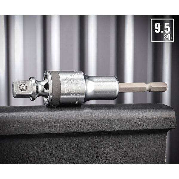 TOP 9.5sq.電動ドリル用強軸ユニバーサルソケットアダプター(40V対応) ボールロックタイプ...