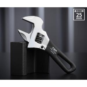 [新商品] TOP ショートワークワイド（ガタ無しモンキレンチ）ブラック HM-25MSBK