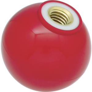 芯金付 赤 Φ40XM12mm トラスコ 樹脂製握り玉