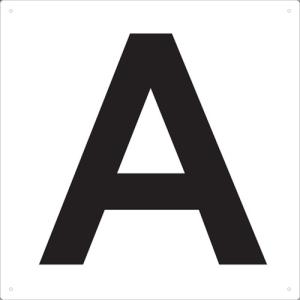 TRUSCO 表示板 アルファベット「A」 420X420 TAEHA トラスコ