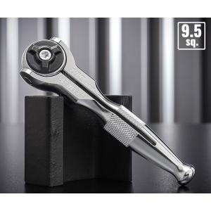 KTC KTC BRSW3S 9.5sq. ショートスイベルラチェットハンドル