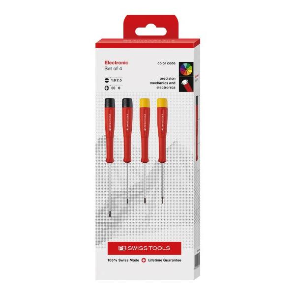 【3月の特価品】日本正規品 PBスイスツールズ スイスグリップ精密ドライバーセット 4本組 (BOX...