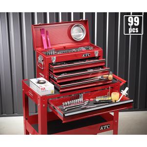 KTC SK59923XX レッド ※代引・日時指定不可 99点工具セットツールワゴン付