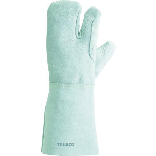TRUSCO ケブラー(R)糸使用溶接手袋 3本指 左手ノミ 裏綿付 KEVYT3LT トラスコ