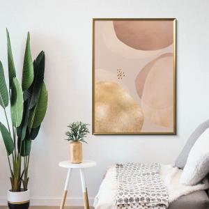 アート 北欧 ポスター おしゃれ A4　A3　B3　A2　B2　A1　B1　30×40　50×70　特大 インテリアポスター gold splash 04