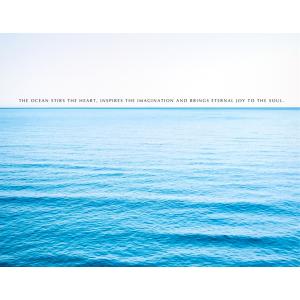 アートポスター 水平線 コロンブス名言 夏 海...の詳細画像2