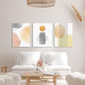 アート パネル インテリア Japandi Nazoe(斜交い）2枚セット サイズを