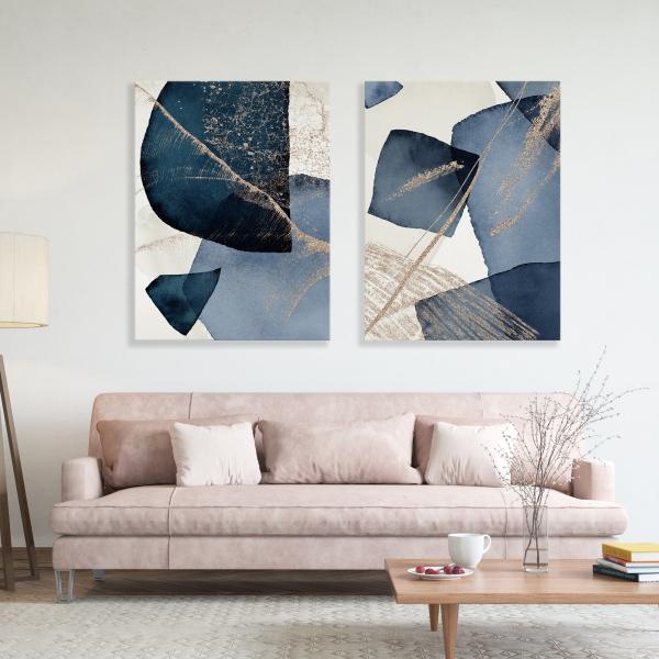 アートパネル　ネイビーブルー　デザインとサイズ選べる　北欧キャンバスパネル  ジャパンディ 青　ゴー...