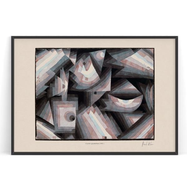 アート ビンテージ「クリスタル・グラデーション」（1921年）Paul Kleeの絵画　2L A4 ...