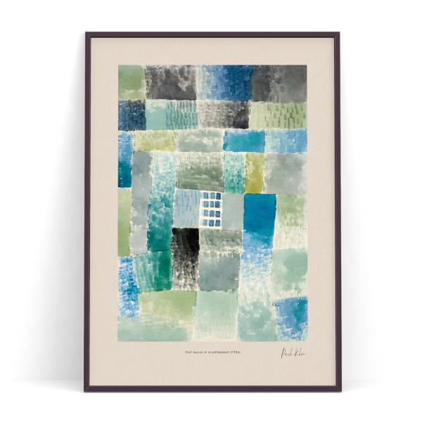 アート ビンテージ「集落の最初の家」（1926年） Paul Klee の絵画　2L A4 A3 B...