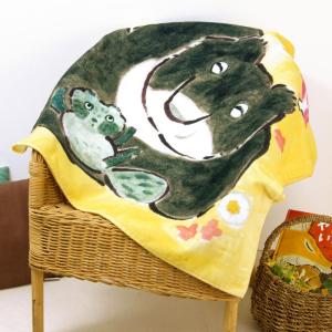 あそべる絵本マルチタオルno.1 おくはらゆめ『やすんでいいよ』 絵本ナビオリジナルグッズ おくはらゆめ お祝い プール kodomoe