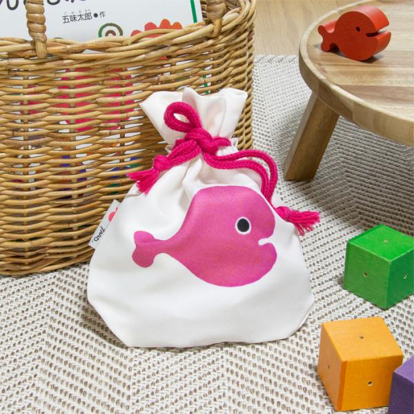 五味太郎 巾着 きんぎょ ごみたろう 金魚 きんぎょがにげた 金魚がにげた グッズ