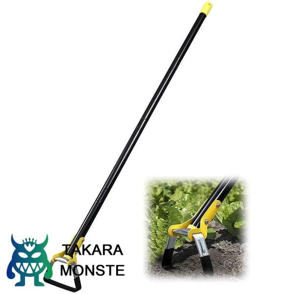 手動除草機 雑草 草取り機 草刈機 抜き草むしり 根こそぎ草抜き テコ付ステンレス 草むしり 便利グ...