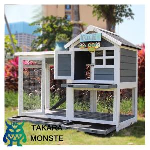 ウサギケージ うさぎケージ ウサギ小屋 うさぎ小屋 ラビットケージ 屋外ウサギケージ木製鶏小屋 屋外二層木製チキン小屋 木製小動物 アパートメント フラット換