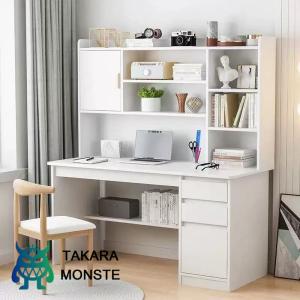 パソコンデスク デスク 机 学習机 勉強机 おしゃれ 80*45*152cm PCデスク セット オフィスデスク ゲーミングデスク シンプル eスポーツ