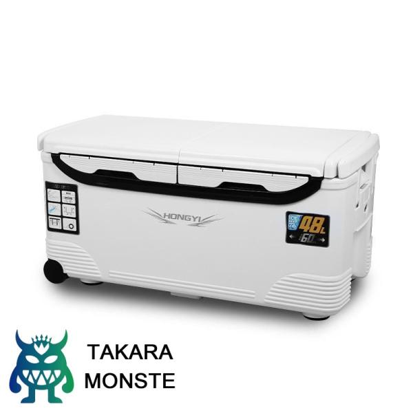 釣り用クーラーボックス 大容量32/48/60/70L 座れる頑丈マッスルボディ 防水 断熱材 ハン...