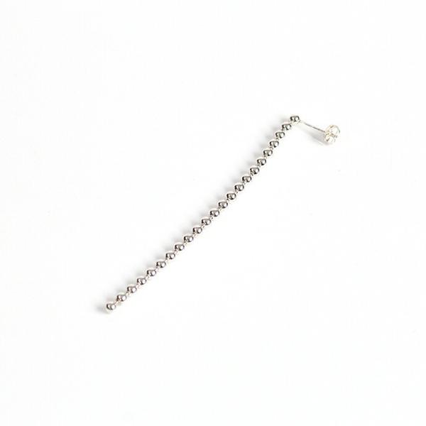 su（スウ） / dtea0102sv DOT シルバーボールチェーンピアス M (片耳タイプ) レ...