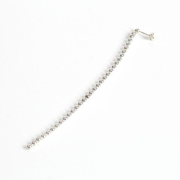 su（スウ） / dtea0103sv DOT シルバーボールチェーンピアス L (片耳タイプ) レ...