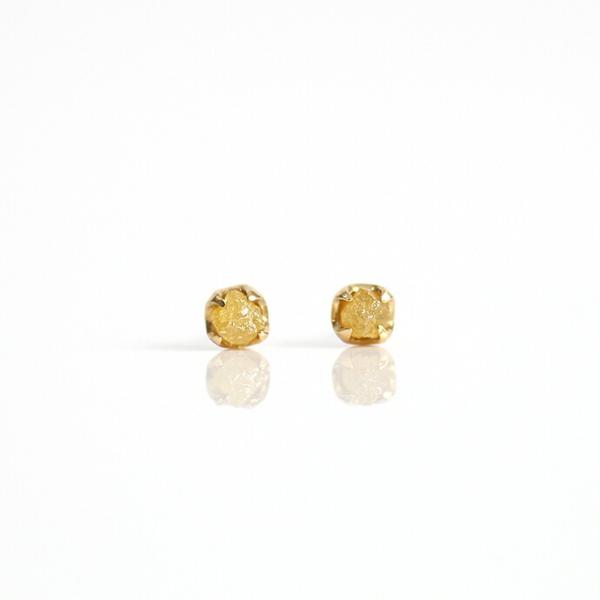 sinc（シンク） / k18 原石ダイヤモンド ピアスM - イエロー レディース プレゼント ギ...