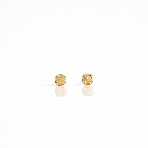 sinc（シンク） / k18 原石ダイヤモンド ピアスS - イエロー レディース プレゼント ギ...