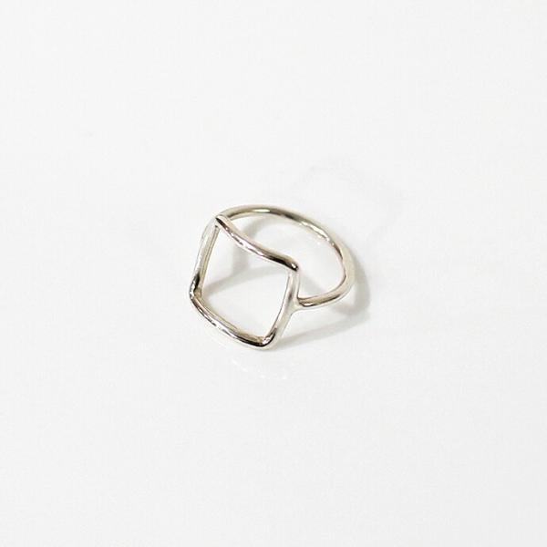 UNKNOWN. (アンノウン) / silver925 U519 THIN SQUARE リング ...