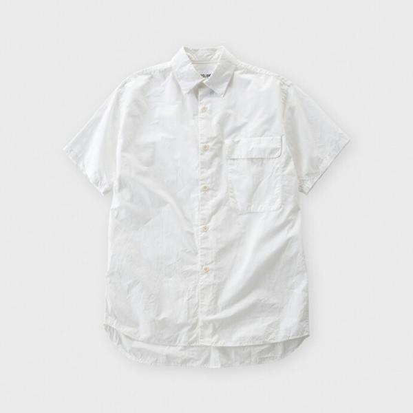 WISLOM / FRANCESC 半袖シャツ - POPLIN ホワイト【送料無料】