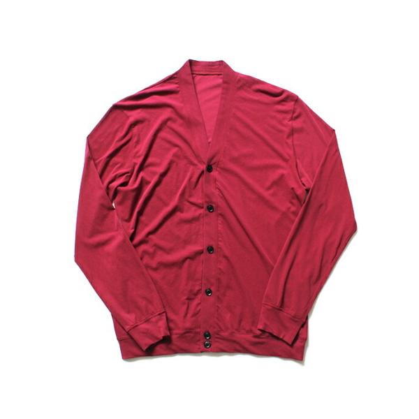 smoothday（スムースデイ）80/1 メンズ コズモラマ ハイゲージ天竺 Vネックカーディガン...