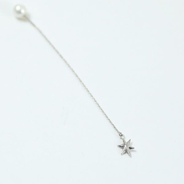 yum. （ヤム） / silver シルバー スター キラキラ チェーン ピアス 1 (両耳タイプ...