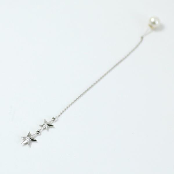 yum. （ヤム） / silver シルバー スター キラキラ チェーン ピアス 2 (両耳タイプ...