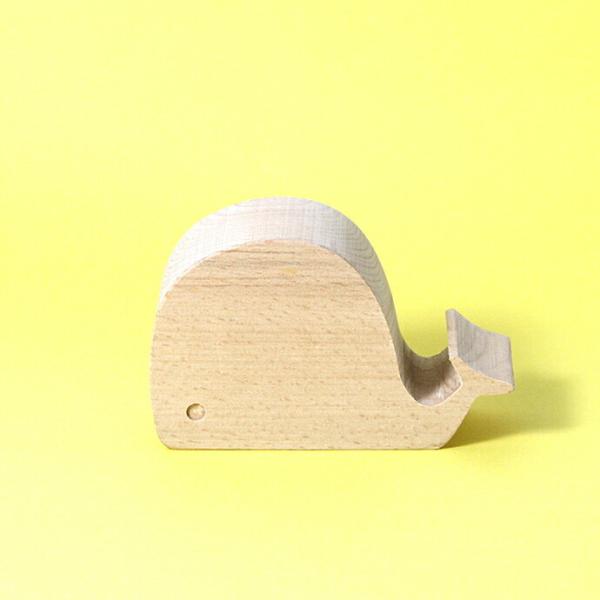 KIKKERLAND（キッカーランド）Beechwood Phone Stand - Whale ビ...