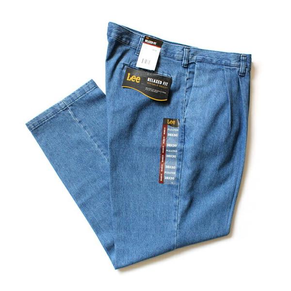 Lee / Relaxed-Fit Pleated Denim Pants リー リラックスドフィッ...