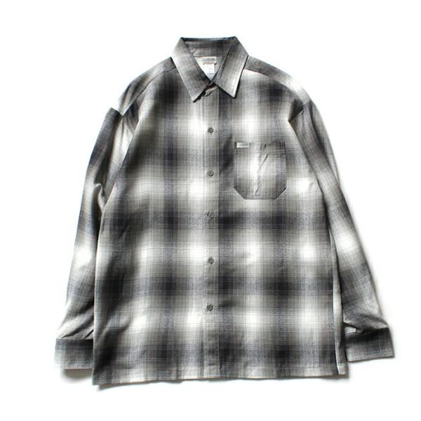 CalTop（キャルトップ） / 2000 オンブレチェック L/Sシャツ - Grey/White...