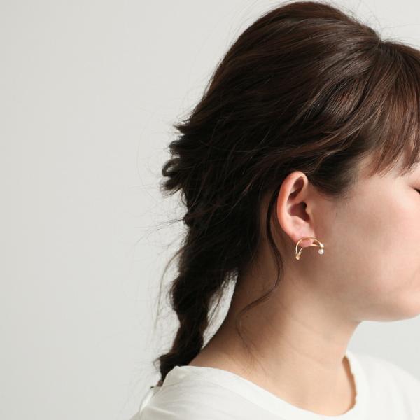 yum. （ヤム） / k18 ゴールド エタニティピアスMGパール付き (両耳タイプ) / Ete...