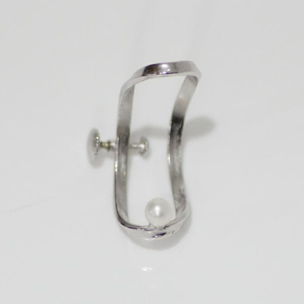 yum. （ヤム） / silver シルバー エタニティイヤリングMSパール付き (両耳タイプ) ...