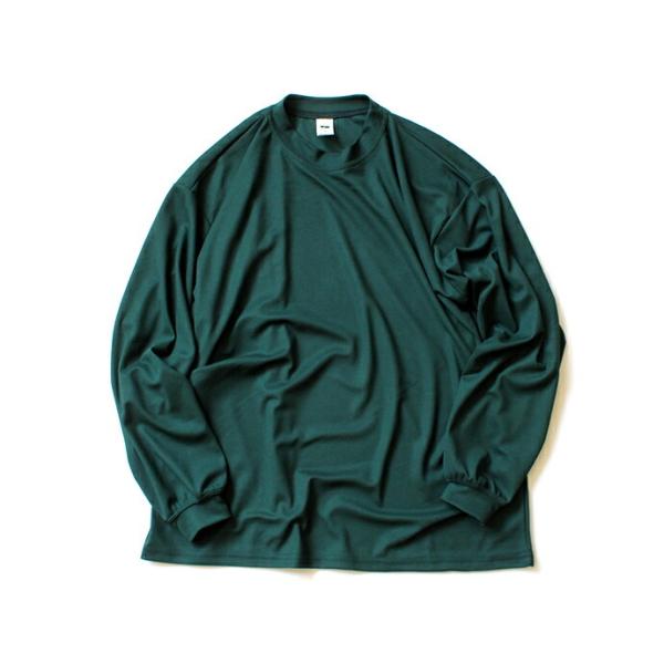 SMOKE T ONE / Dry Pique Mock Neck L/S ドライ鹿の子モックネック...