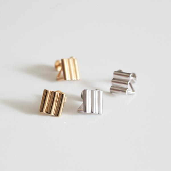 siki (シキ) / NMI-E01-SVGP gold ナミイタイヤリング スクエア ゴールド