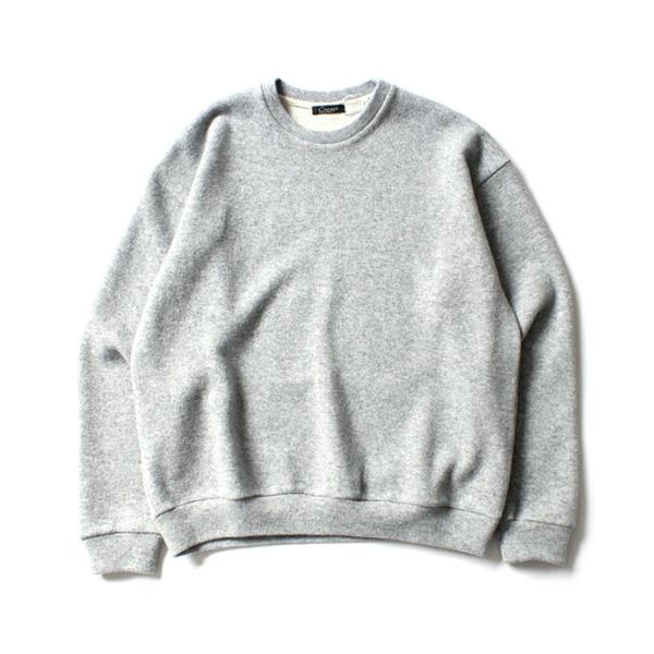 CRESPI / Lambswool/Cotton Crew Neck - Grey ラムズウールコ...
