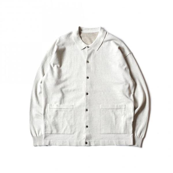 crepuscule クレプスキュール 2101-006 KNIT SHIRT - L.Gray ニ...