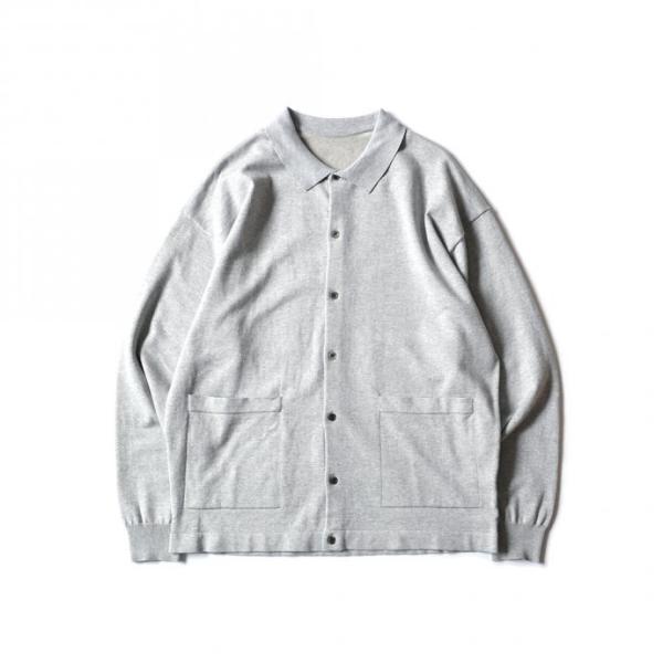 crepuscule クレプスキュール 2101-006 KNIT SHIRT - Gray ニット...